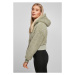 Ladies Short Oversized Sherpa Jacket - softsalvia