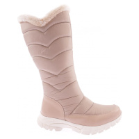 DGN 2052 Women's Furry Zippered Boots Nude