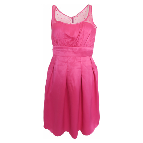 Růžové šaty s puntíky Naf Naf
