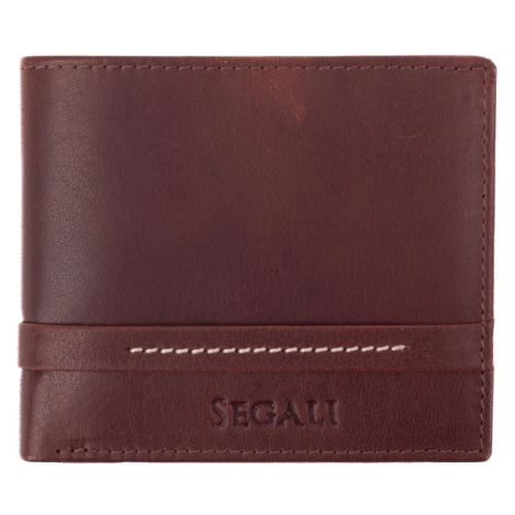 SEGALI Pánská kožená peněženka 1043 brown