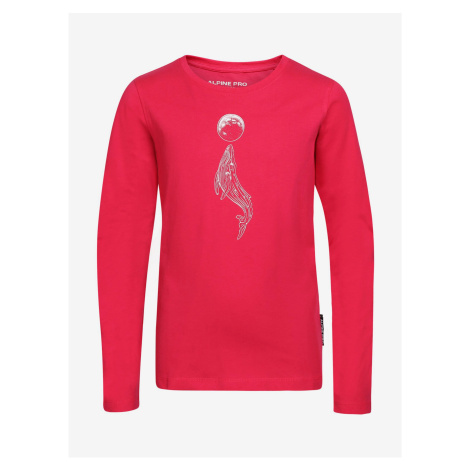 Tmavě růžové holčičí tričko ALPINE PRO Olero