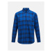 Košile peak performance m moment flannel shirt modrá