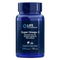 Life Extension Super Omega-3 EPA/DHA Fish Oil, Sesame Lignans & Olive Extract 240 kapslí