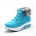 Voděodolné sněhule unisex zimní boty s kožíškem a nápisem