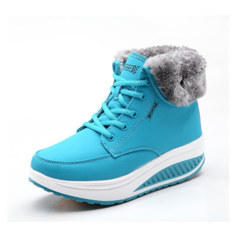 Voděodolné sněhule unisex zimní boty s kožíškem a nápisem MIXI FASHION
