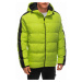 Men's quilted winter jacket - lime green V9 EM-JAHP-0101