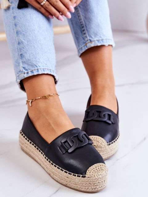 Dámské kožené espadrilky