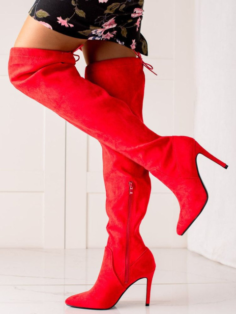 Zimní kozačky na podpatku