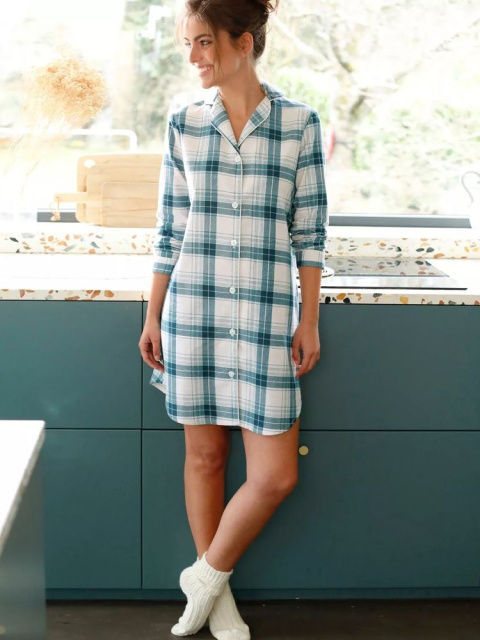 Flanelové noční košile