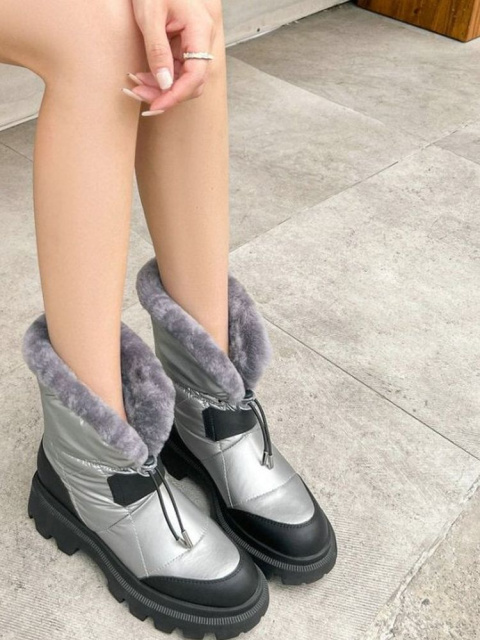 Teplé zimní boty s kožíškem