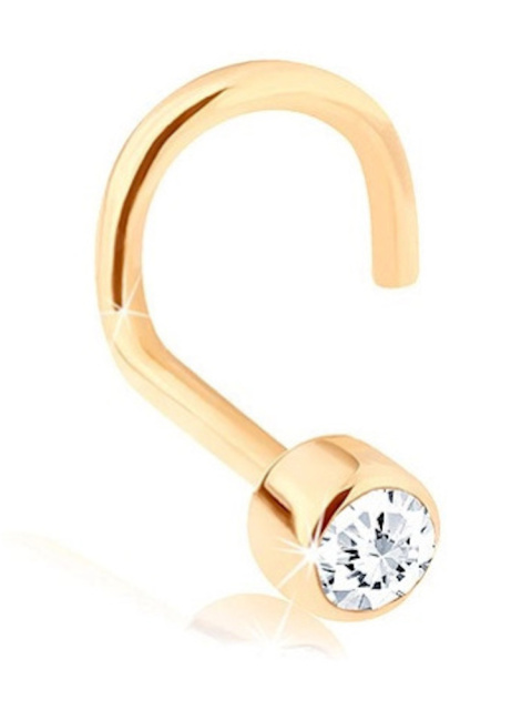 Zlaté piercingy do nosu