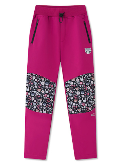 Dívčí zateplené softshellové kalhoty