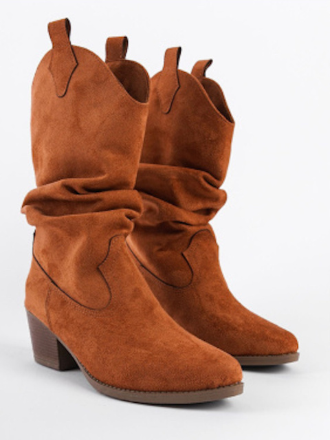 Levné semišové kozačky