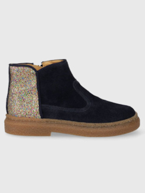 Dívčí kotníkové semišové boty